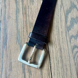 Express Black Leather Women's Belt